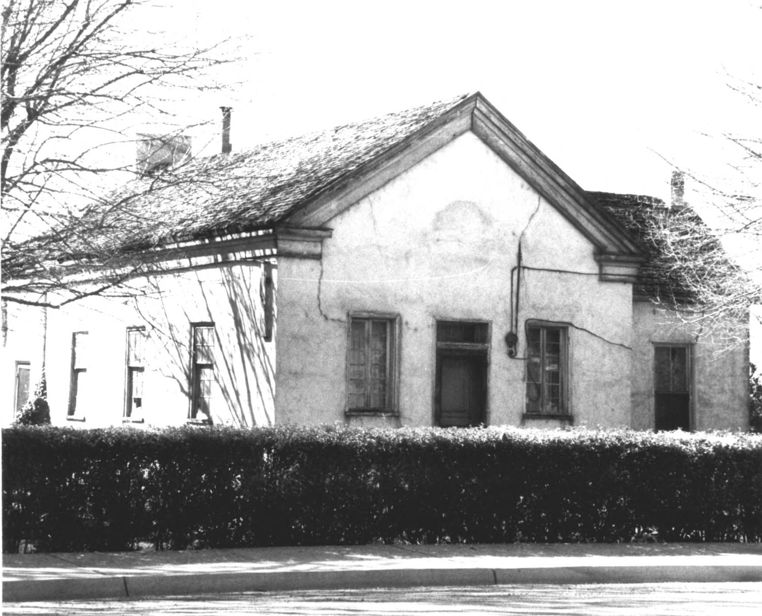 North and east sides of the Washington Relief Society house