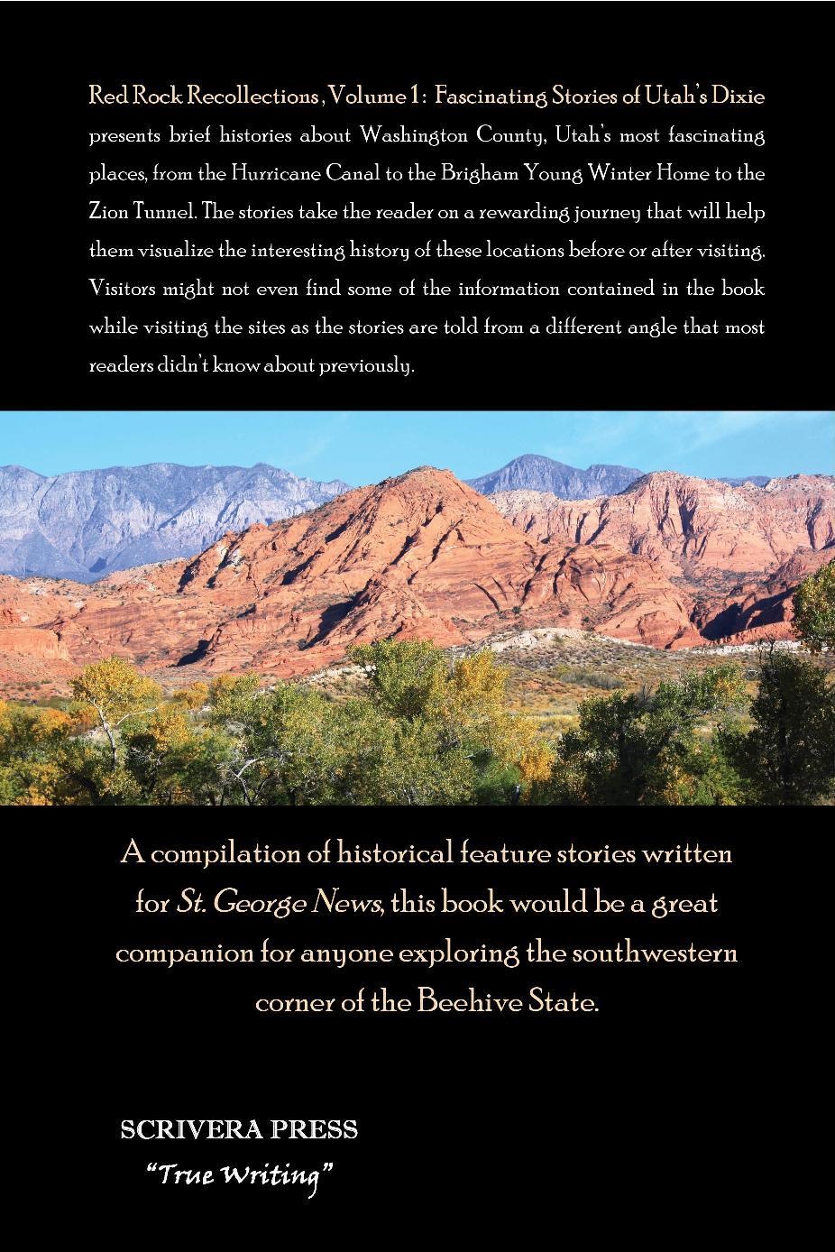 Back cover of Red Rock Recollections, Volume 1