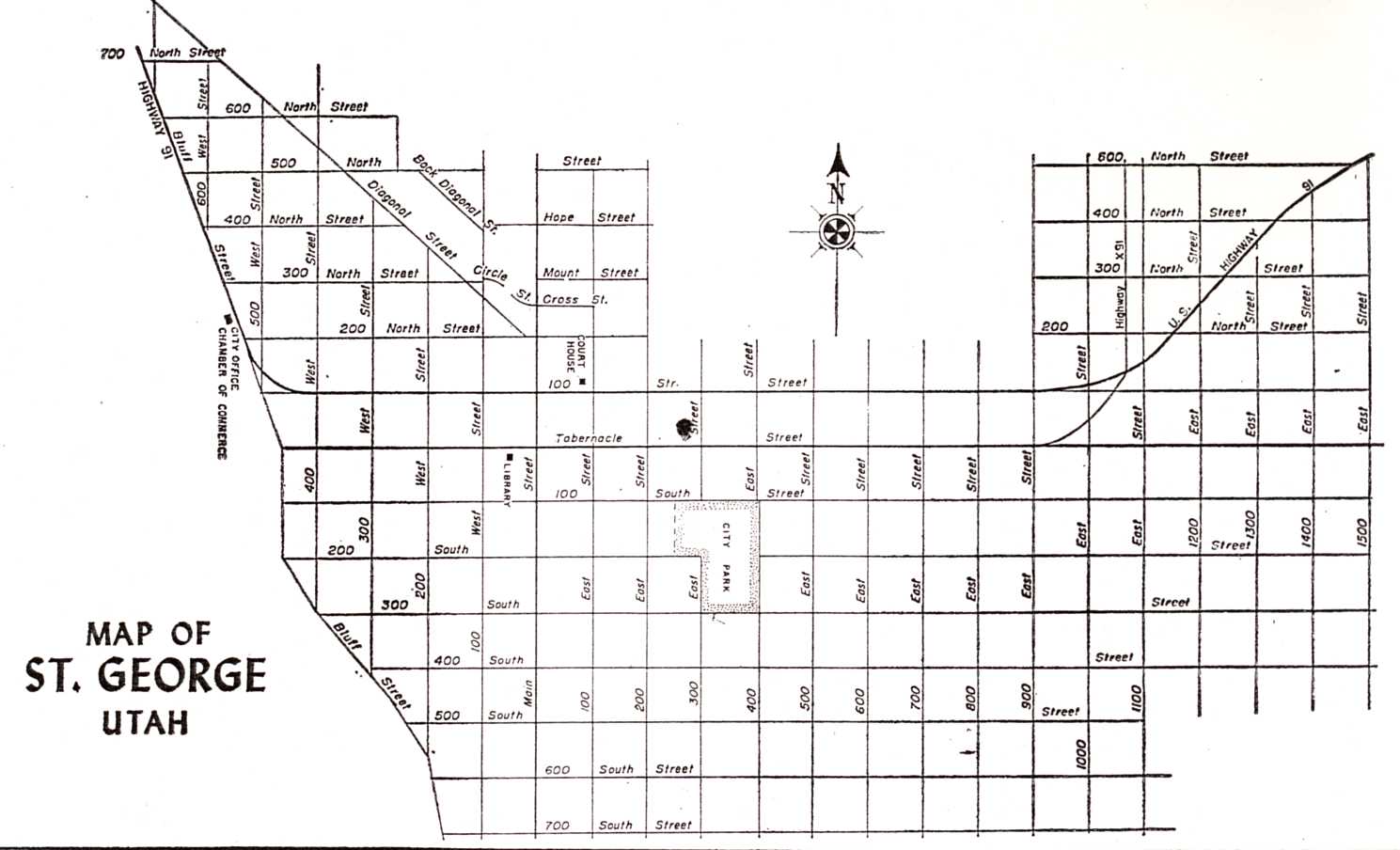 1961 St George Street Map
