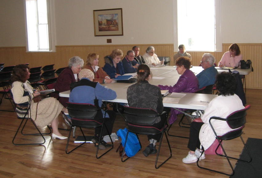 Typical WCHS board meeting