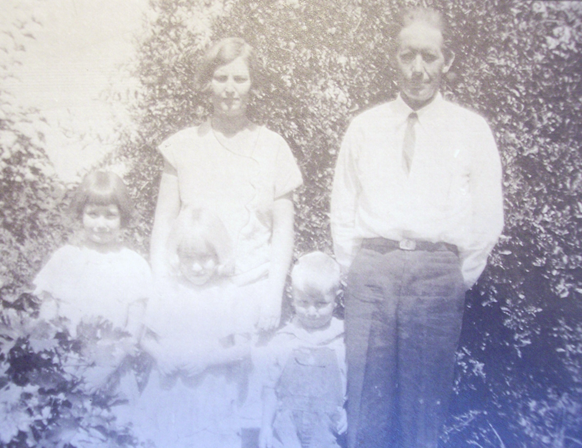 Burr & Martha Canfield with three of their kids