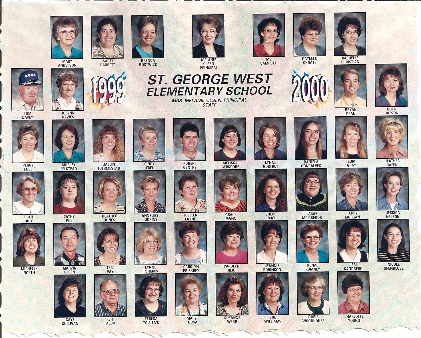 WCHS-00255 West Elementary School 1999-2000 Faculty