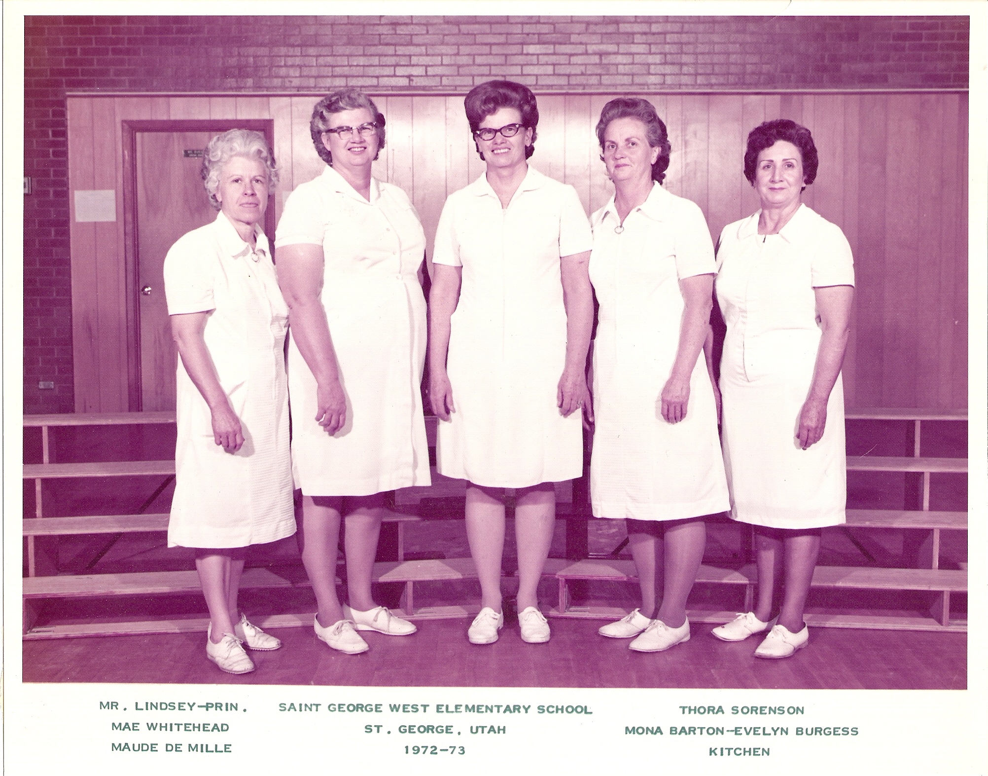 WCHS-00266 West Elementary School 1972-1973 Cooks