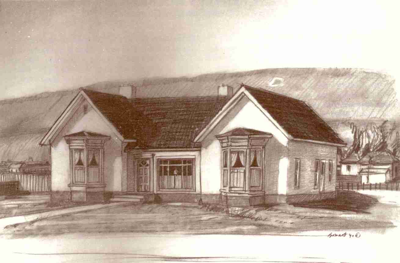 Sketch of the Anthony Ivins/Bessie Gardner Home