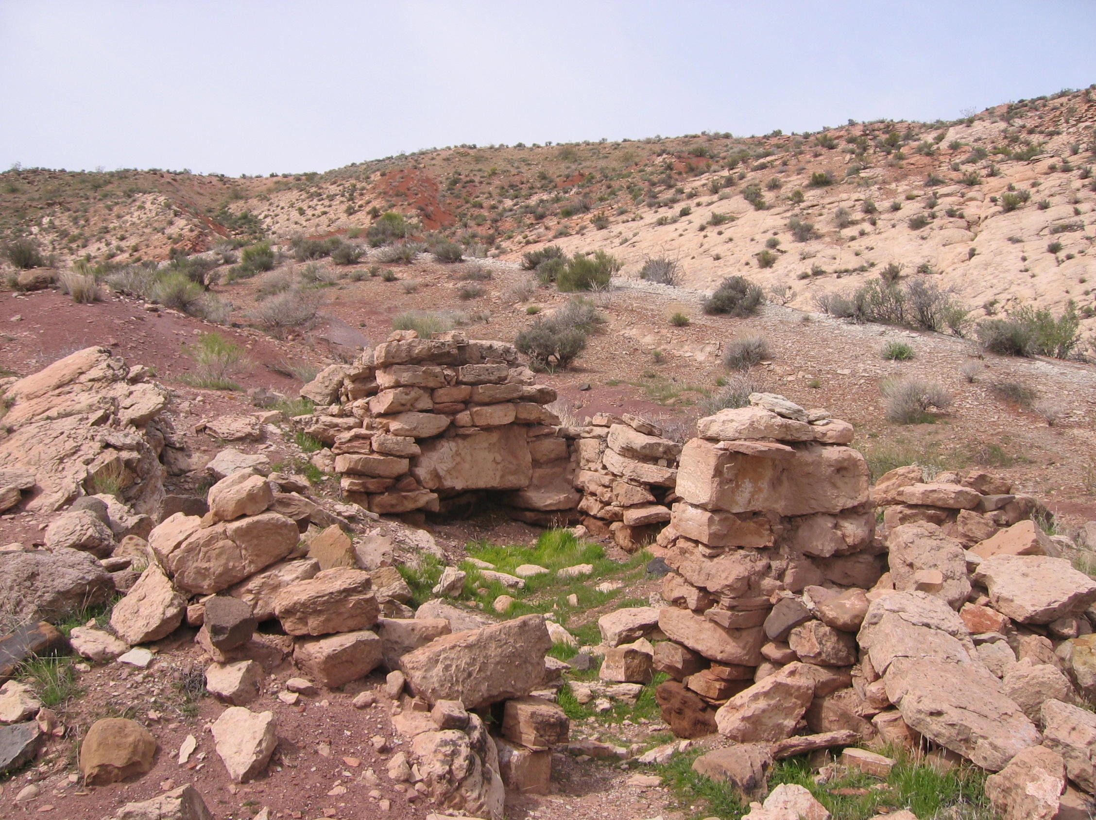 Remains of an old rock house