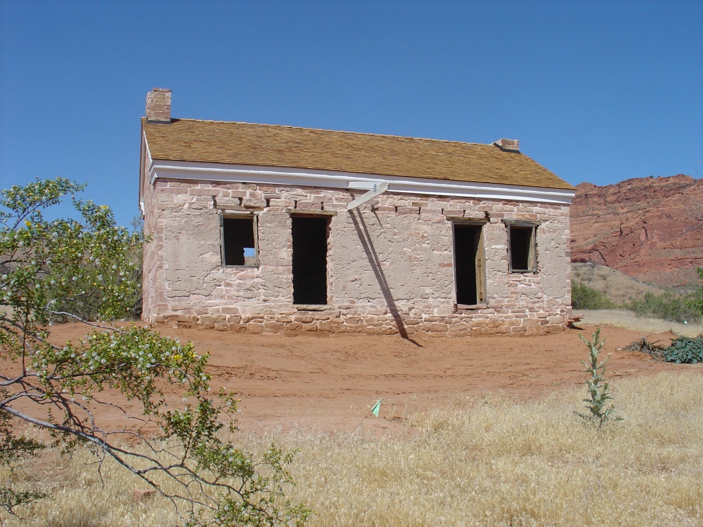 Orson B. Adams home during restoration