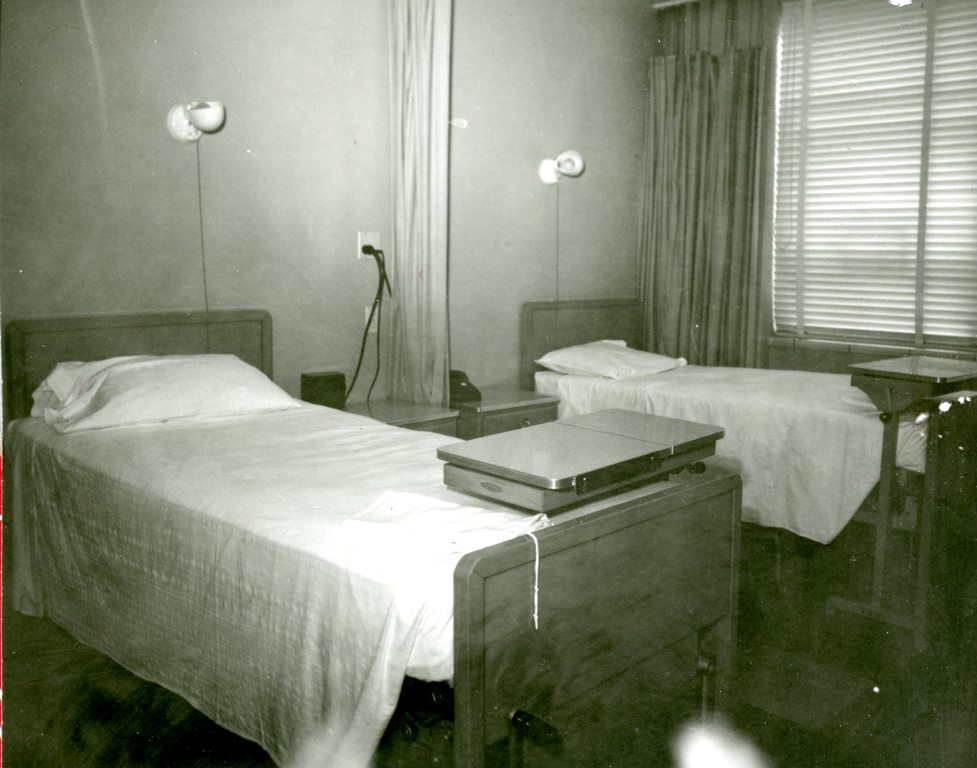 Semi-private patient room in the Dixie Pioneer Memorial Hospital