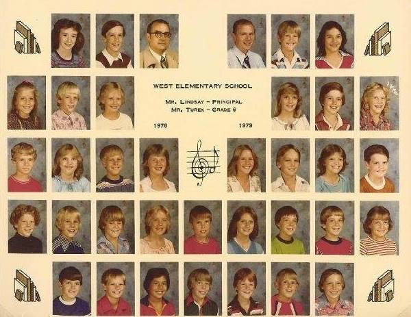 Mr. Turek's 1978-1979 sixth grade class at West Elementary School