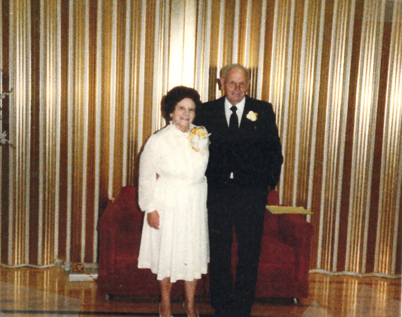 Grant & Elva Hafen at their 50th anniversary party