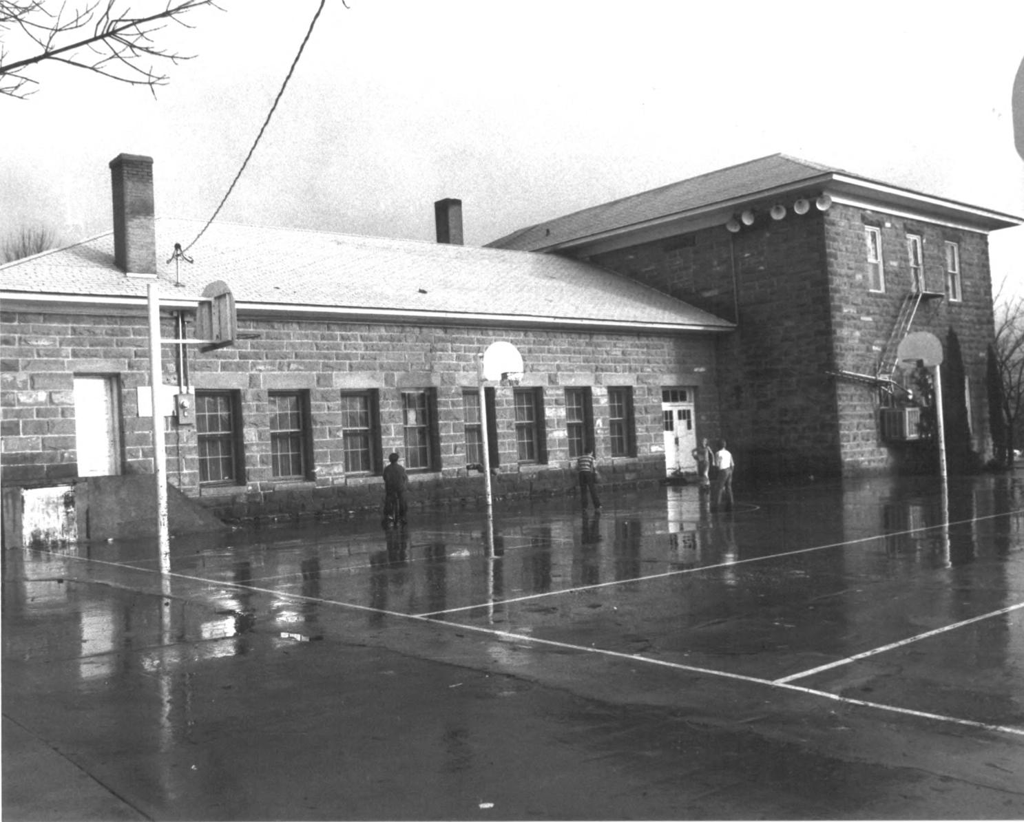 West side showing later extension