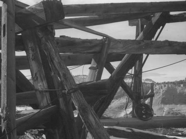Right rear of the headframe